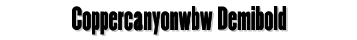 CopperCanyonWBW DemiBold font
